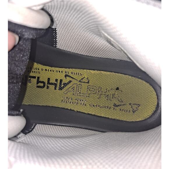 Nike‎ Alpha High Top White With Black Football Cleats Size 8.5 - Picture 7 of 10